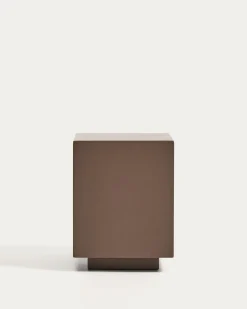 Kave Home Bijzettafel Rustella Cement Bruin 35x35cm