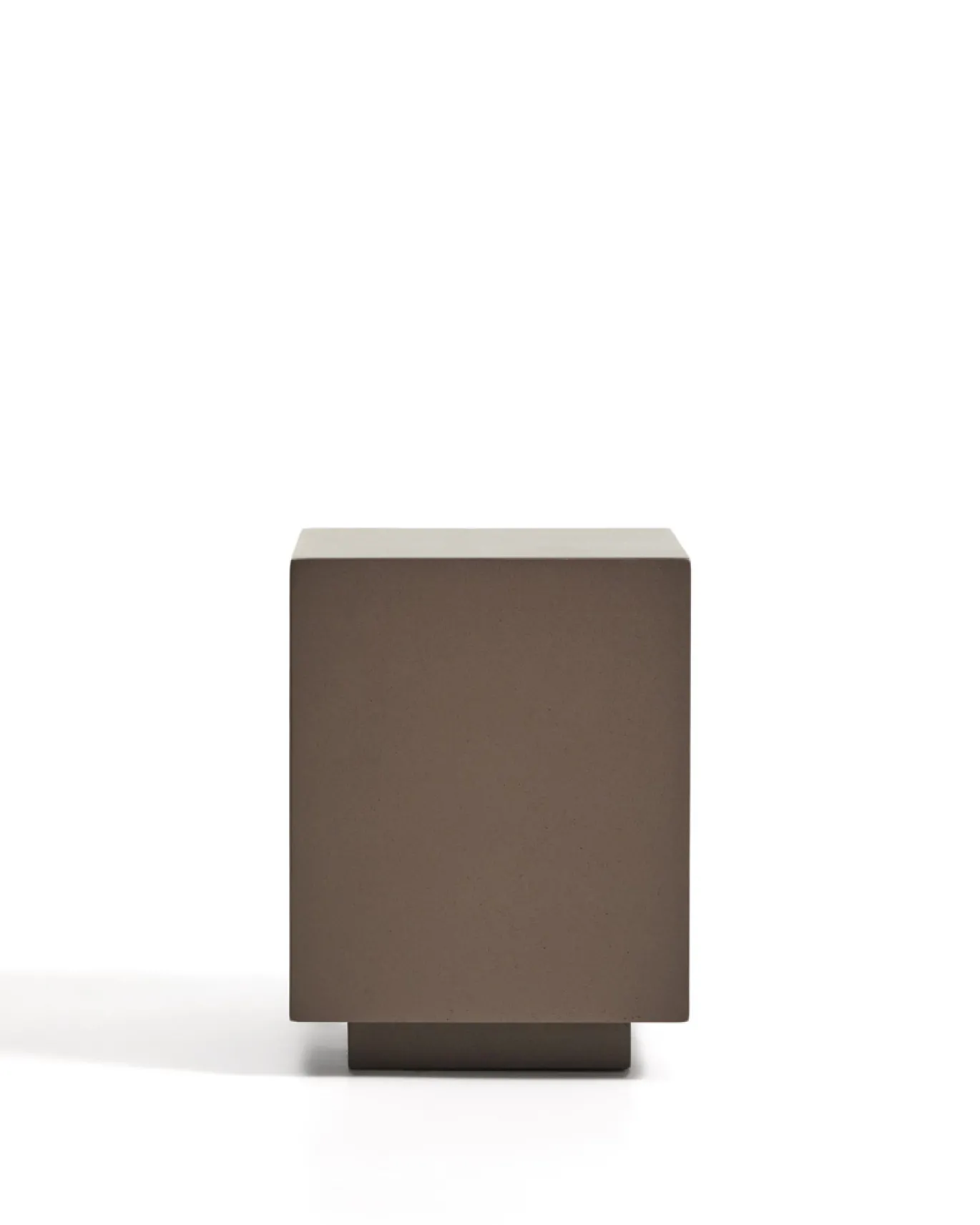 Kave Home Bijzettafel Rustella Cement Bruin 35x35cm