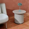 Kave Home Bijzettafel Sedalis Outdoor Taupe Ø50cm