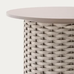 Kave Home Bijzettafel Sedalis Outdoor Taupe Ø50cm