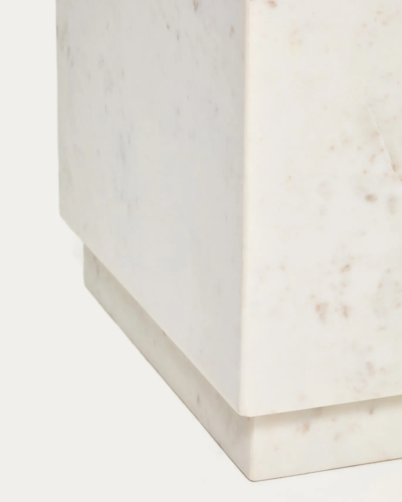 Kave Home Bijzettafel Sorein Marmer Wit 40cm
