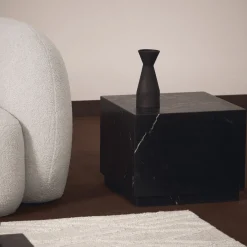 Kave Home Bijzettafel Sorein Marmer Zwart 50cm