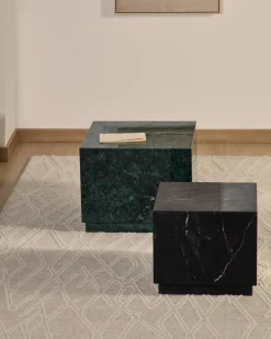 Kave Home Bijzettafel Sorein Marmer Zwart 50cm