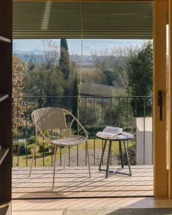 Kave Home Bijzettafel Tella Outdoor Staal Tegels Meerkleurig Ø90cm