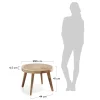 Kave Home Bijzettafeltje Wellcres Massief Regenboomhout Ø65cm
