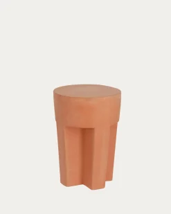 Kave Home Bijzettafel Vilena Terracotta Ø33cm