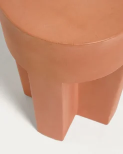Kave Home Bijzettafel Vilena Terracotta Ø33cm