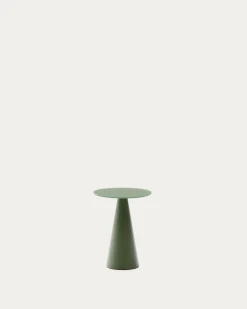 Kave Home Bijzettafel Wilshire Glas Groen Ø30cm