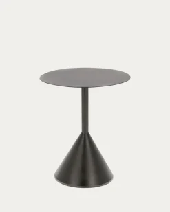 Kave Home Bijzettafel Yinan Ø48cm Zwart