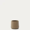 Kave Home Bloempot Calun Beige Cement Ø32cm