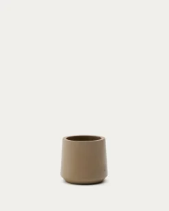 Kave Home Bloempot Calun Beige Cement Ø32cm