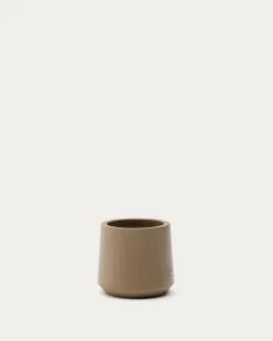 Kave Home Bloempot Calun Beige Cement Ø32cm