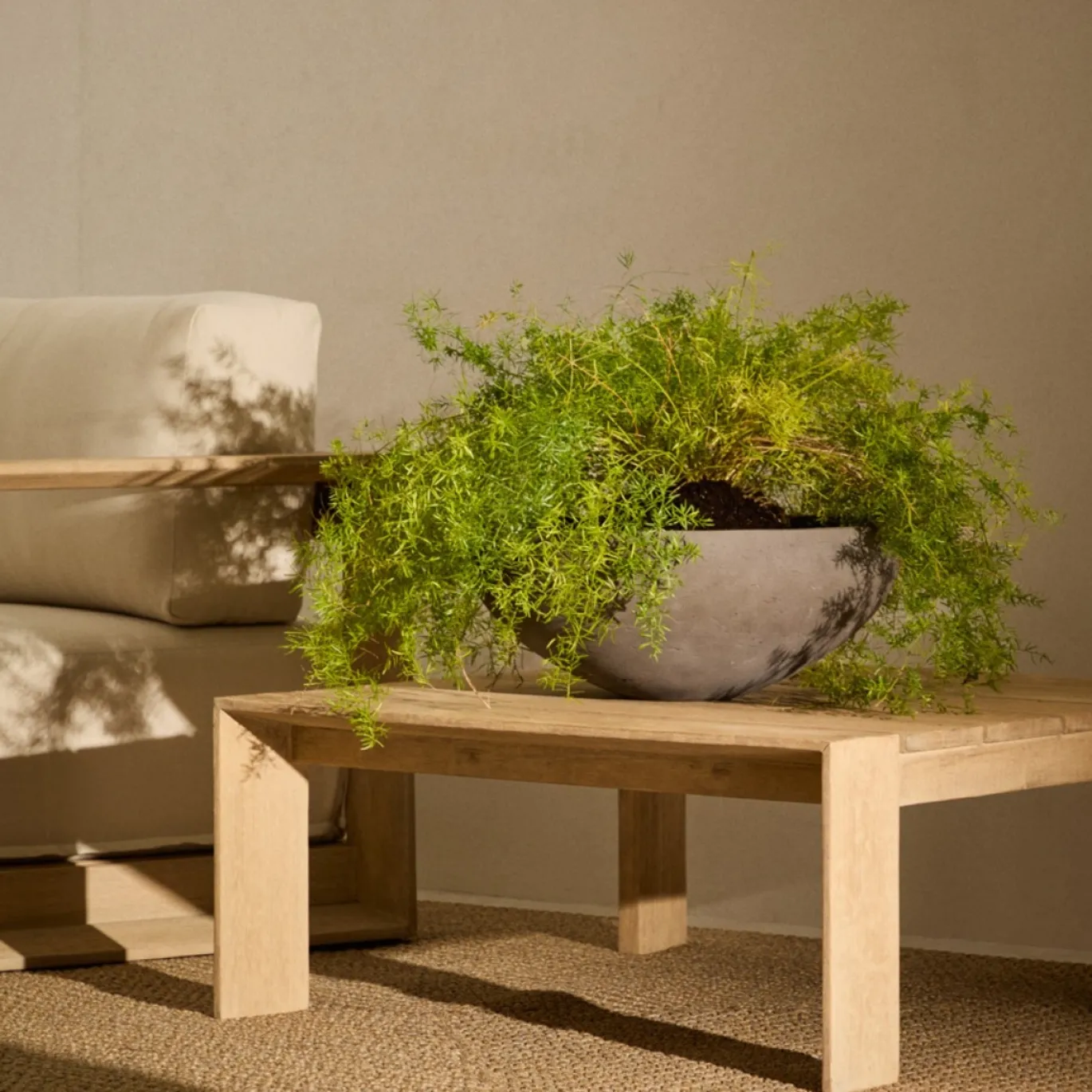 Kave Home Bloempot Nura Donkergrijs Set van 2