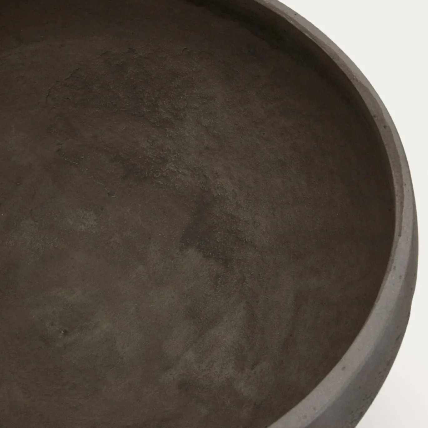 Kave Home Bloempot Nura Donkergrijs Set van 2