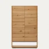 Kave Home Buffetkast Alguema Eikenfineer Naturel 100x163,5cm