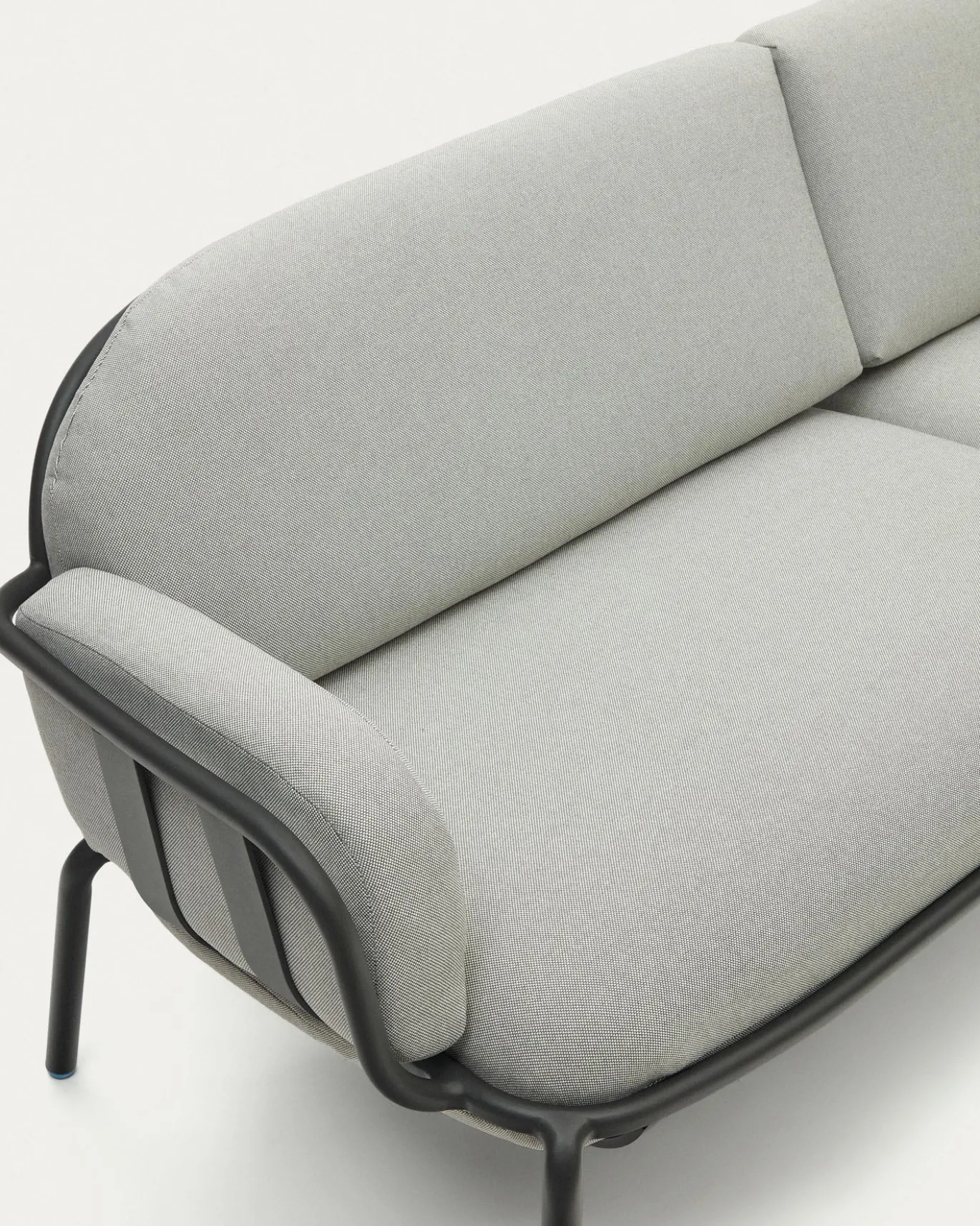 Kave Home Buitenbank Joncols 3-Zits Aluminium Grijs Gelakt 225cm