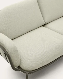 Kave Home Buitenbank Joncols 2-Zits Aluminium Groen Gelakt 164cm