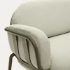 Kave Home Buitenbank Joncols 3-Zits Aluminium Groen Gelakt 225cm