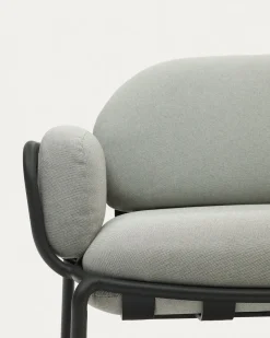 Kave Home Buitenbank Joncols 2-Zits Aluminium Grijs Gelakt 165cm
