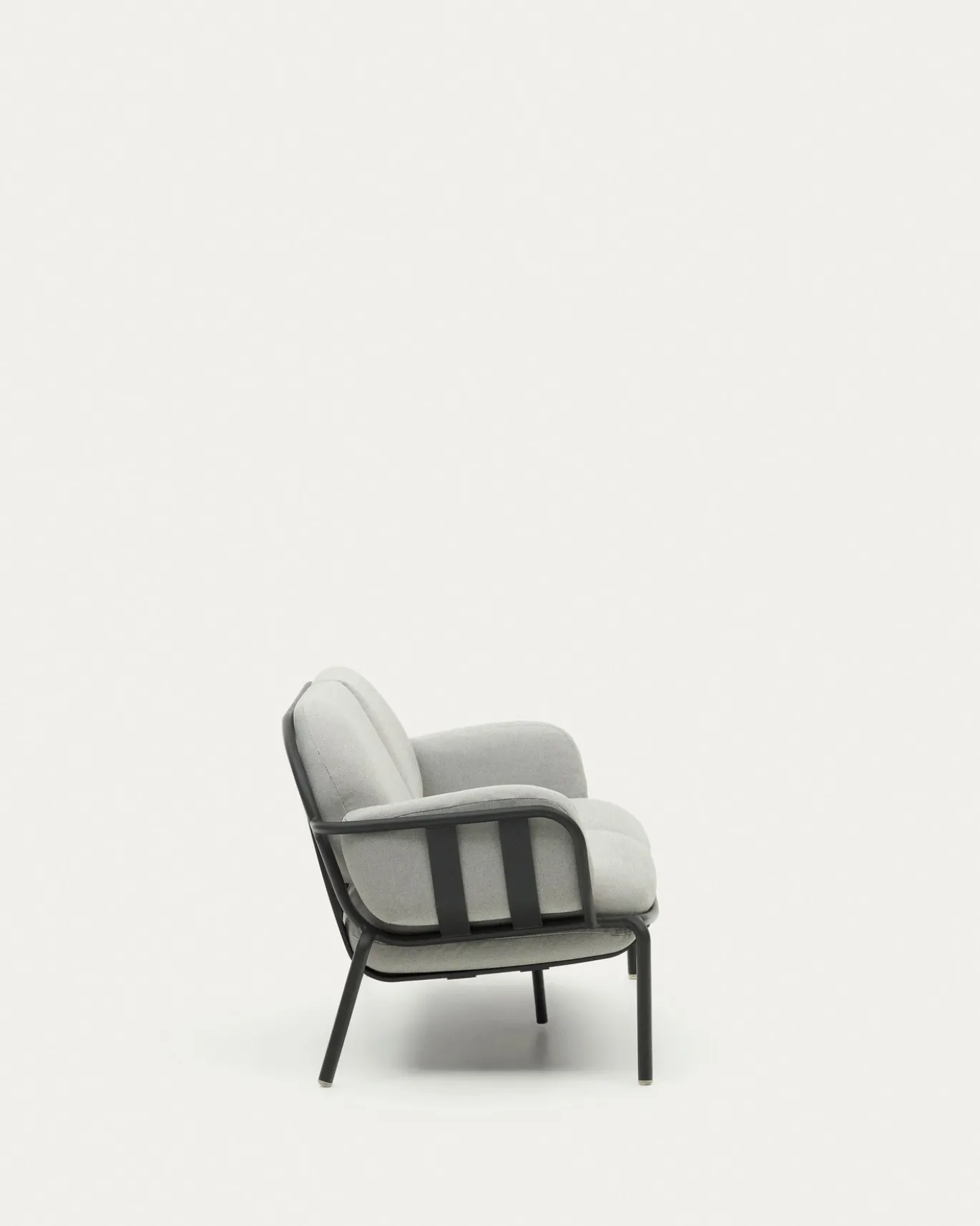 Kave Home Buitenbank Joncols 2-Zits Aluminium Grijs Gelakt 165cm