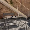 Kave Home Buitenbank Toretta Opvouwbaar Aluminium Donkergrijs