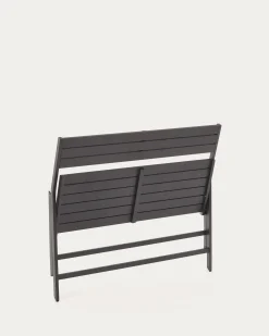 Kave Home Buitenbank Toretta Opvouwbaar Aluminium Donkergrijs