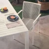 Kave Home Buitenstoel Culip Touw en Wit Aluminium