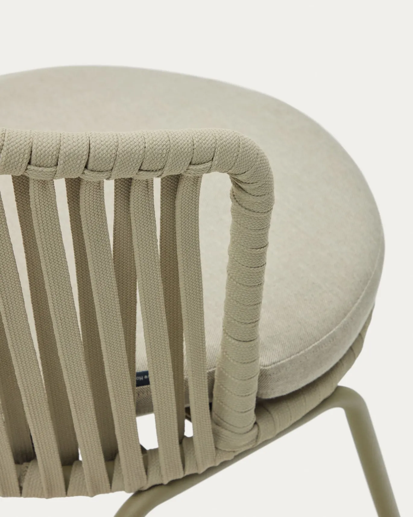 Kave Home Buitenstoel Saconca Touw Groen Gelakt