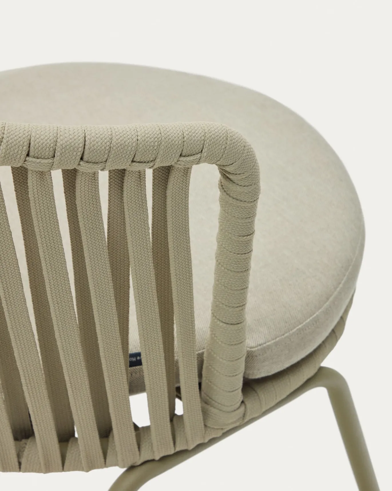 Kave Home Buitenstoel Saconca Touw Groen Gelakt