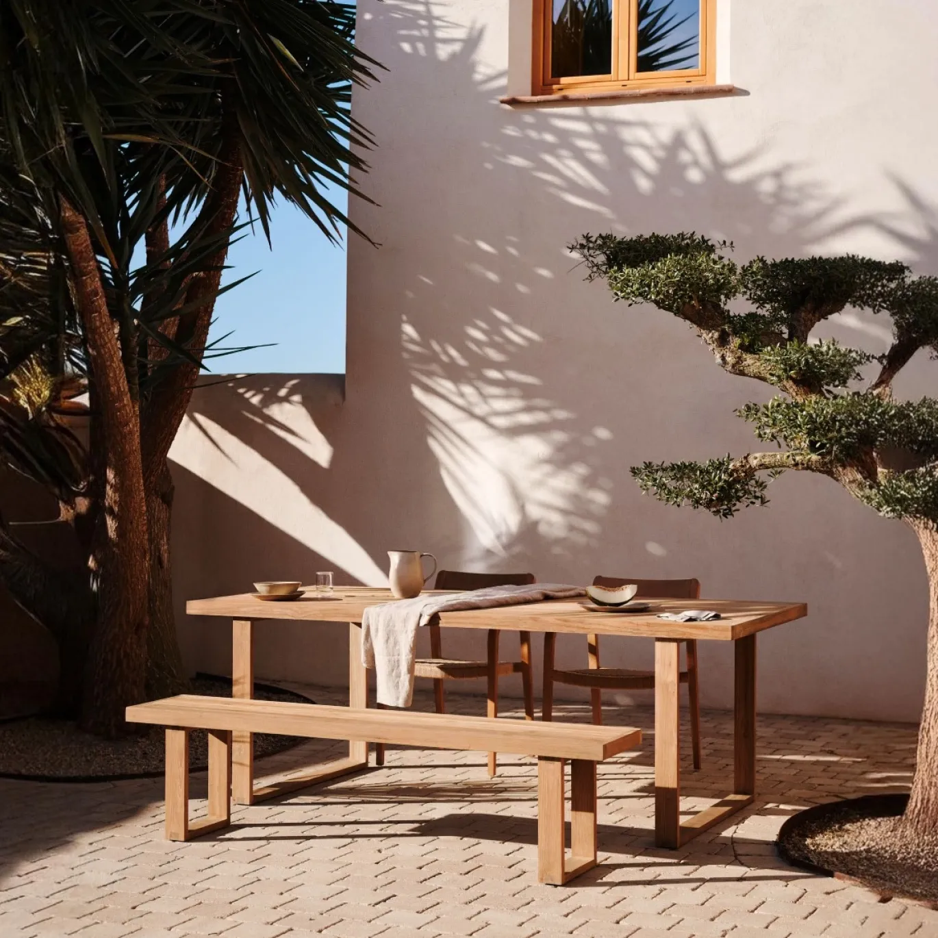 Kave Home Buitentafel Canadell Massief Gerecycled Teakhout 220x100cm