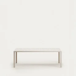 Kave Home Buitentafel Culip Aluminium Wit 220x100cm