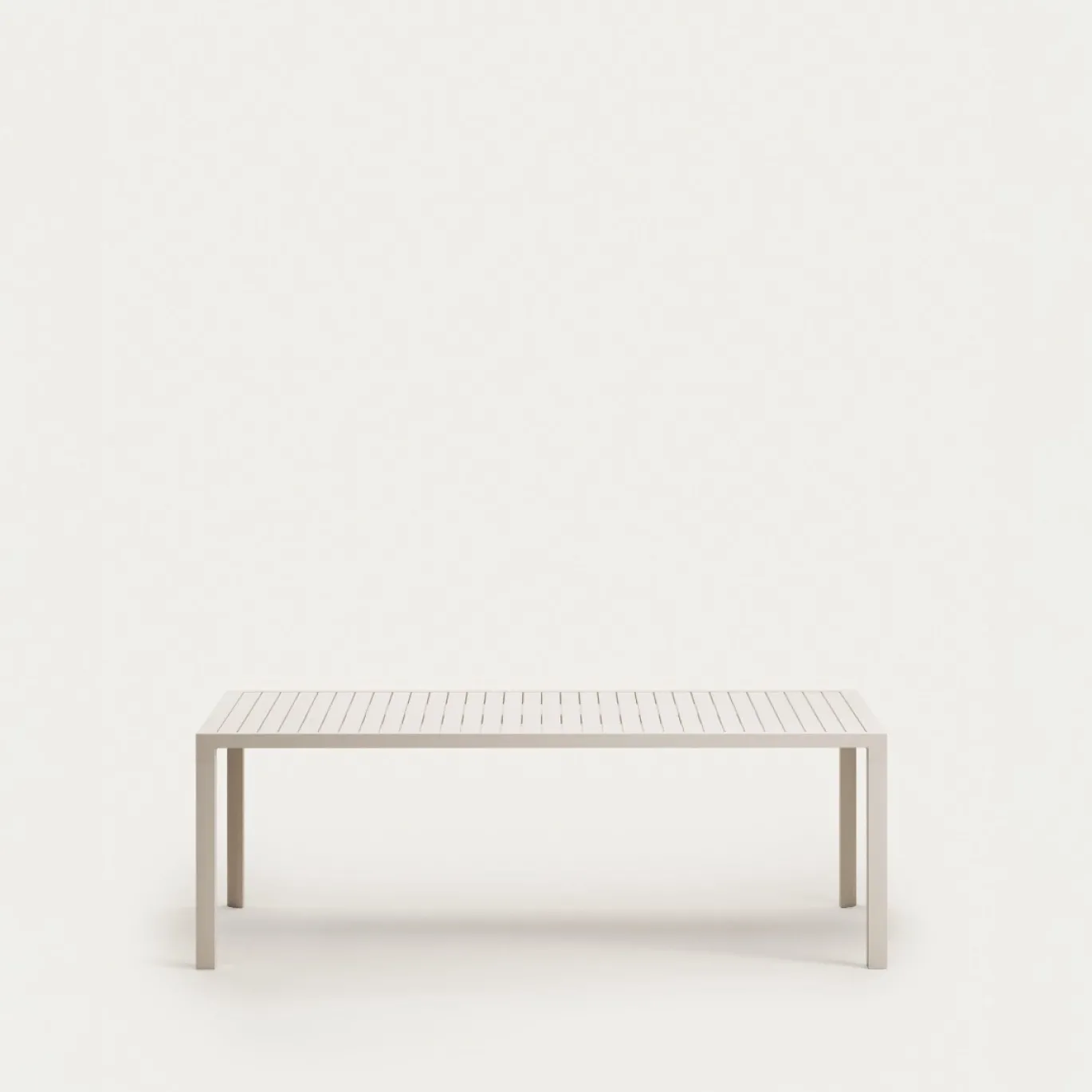 Kave Home Buitentafel Culip Aluminium Wit 220x100cm