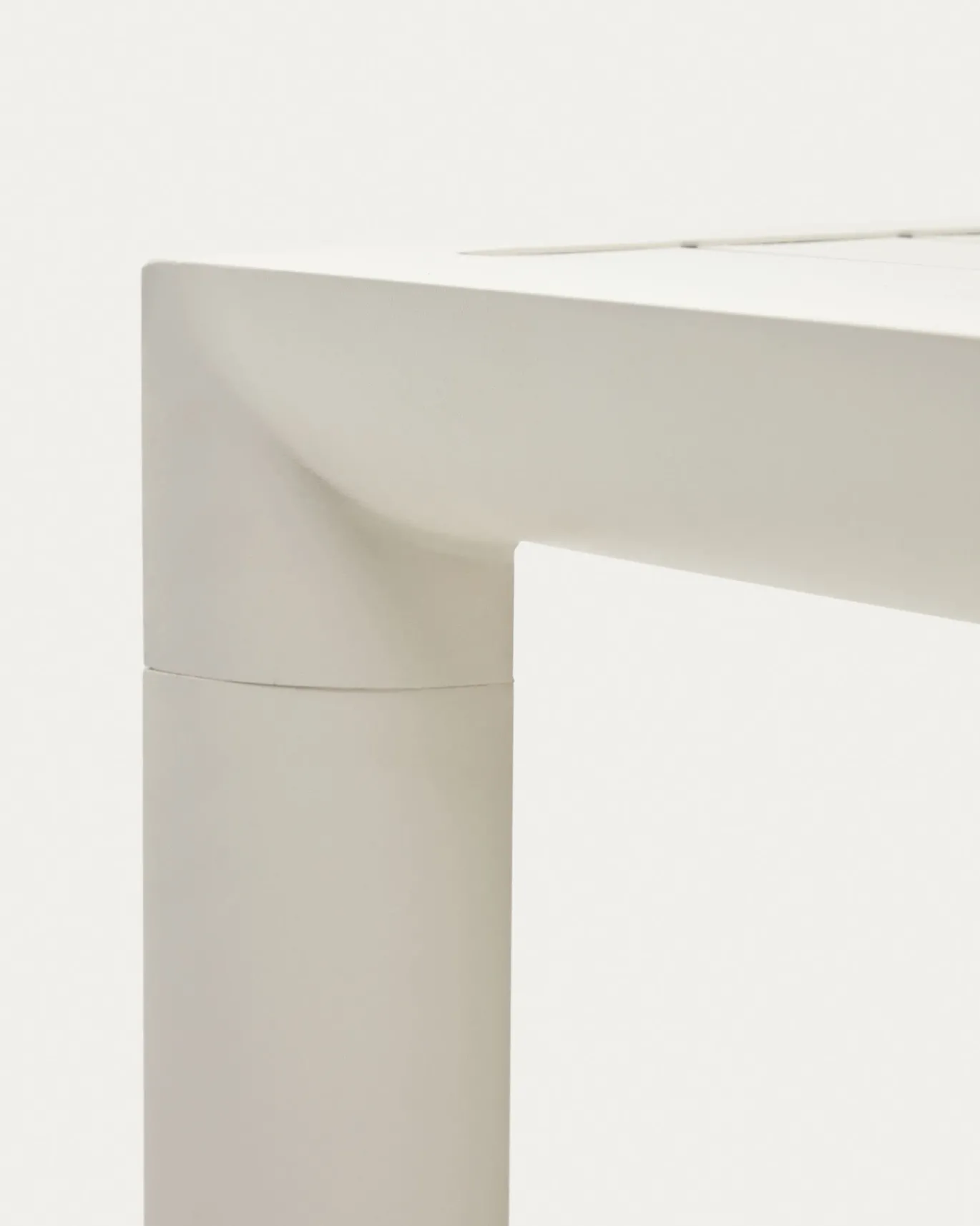 Kave Home Buitentafel Culip Aluminium Wit 220x100cm