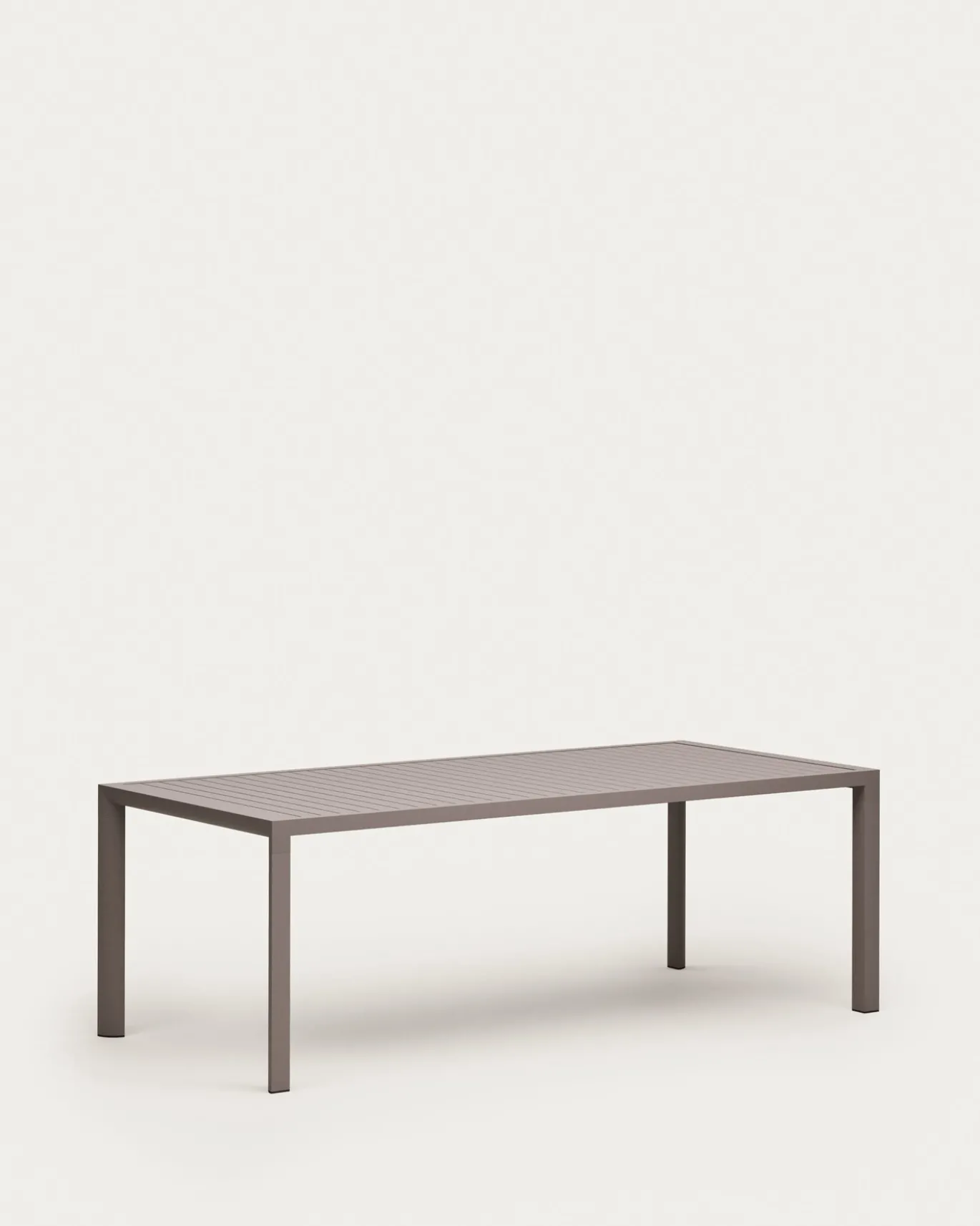 Kave Home Buitentafel Culip Aluminium Bruin 220x100cm