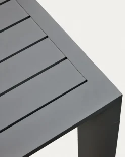 Kave Home Buitentafel Culip Aluminium Grijs 180x90cm