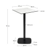 Kave Home Buitentafel Dina Wit Hoog 60x60x96cm