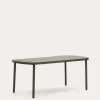 Kave Home Buitentafel Joncols Aluminium Groen 180x90cm