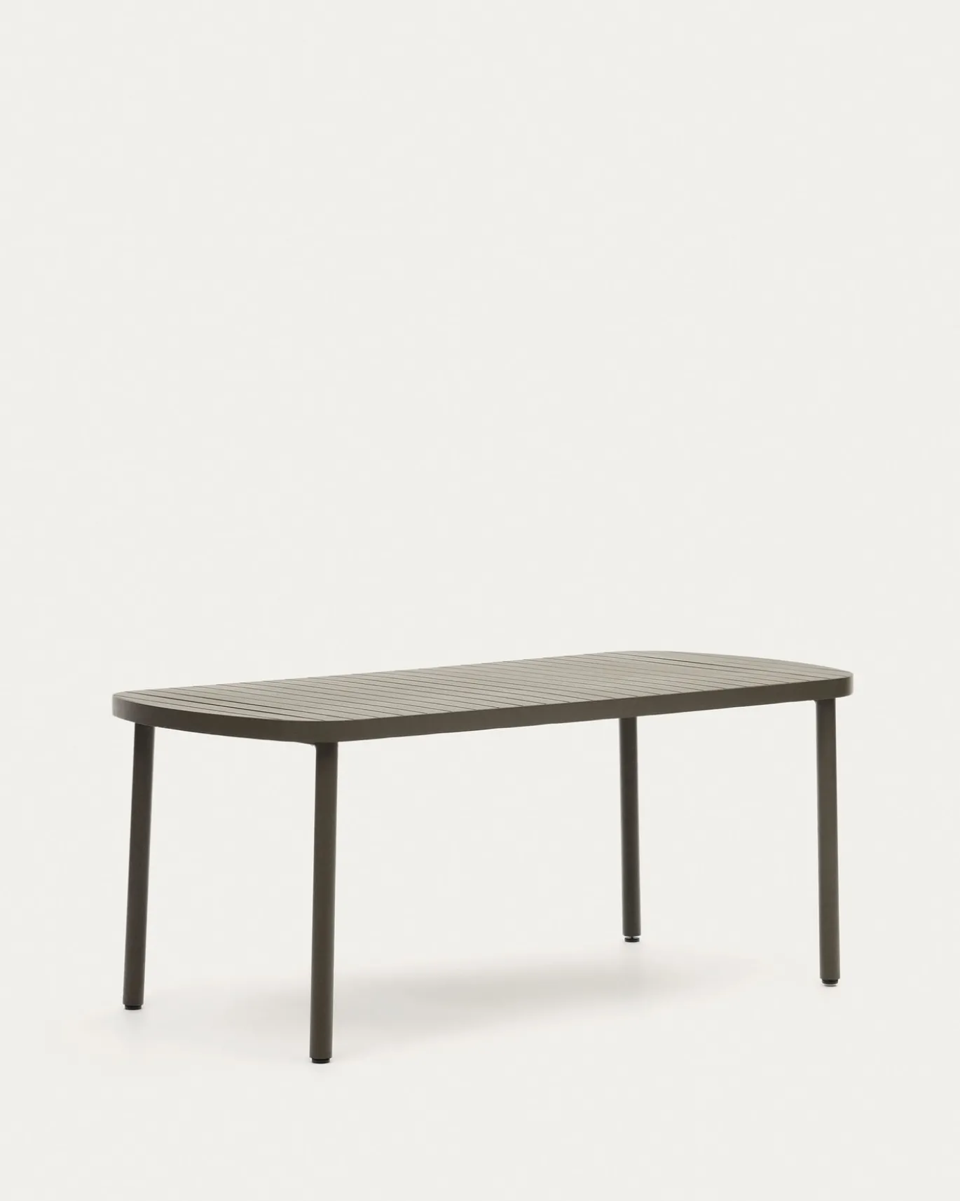 Kave Home Buitentafel Joncols Aluminium Groen 180x90cm
