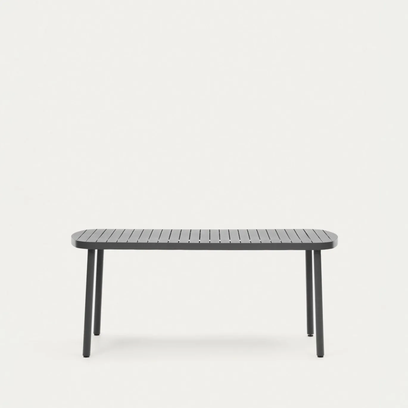 Kave Home Buitentafel Joncols Aluminium Grijs 180x90cm