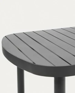 Kave Home Buitentafel Joncols Aluminium Grijs 180x90cm