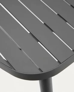 Kave Home Buitentafel Joncols Aluminium Grijs 180x90cm