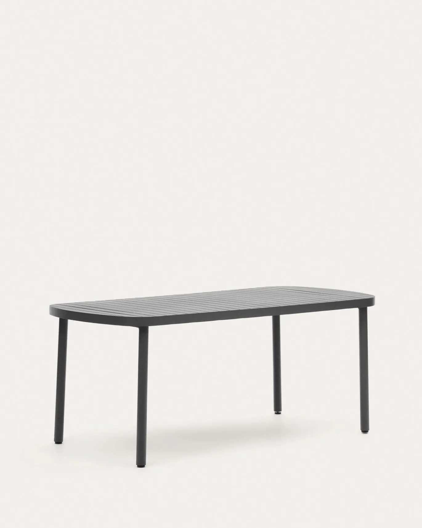 Kave Home Buitentafel Joncols Aluminium Grijs 180x90cm