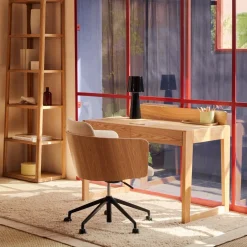 Kave Home Bureau Arandu Massief Essenhout 120x60cm