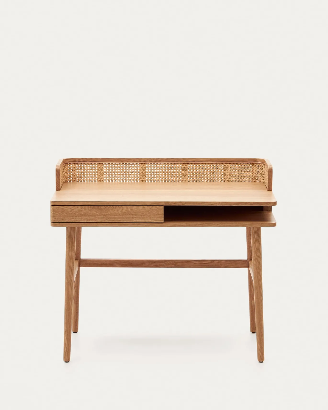 Kave Home Bureau Araxi Fineer Massief Essen 105x62cm