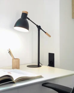Kave Home Bureau Dyana Wit Gelakt MDF Massief Essenhout 120x60cm
