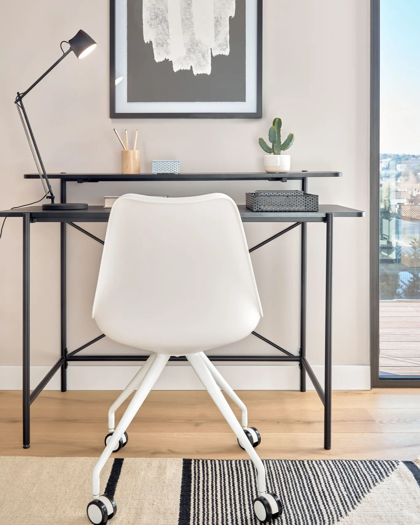 Kave Home Bureau Galatia Zwart Melamine 120x60cm