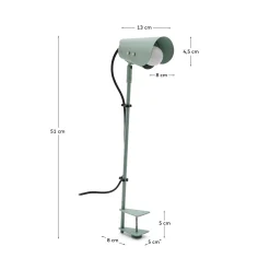 Kave Home Bureaulamp Jula Groen met Klem