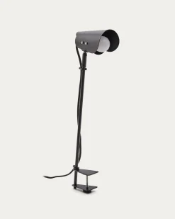Kave Home Bureaulamp Jula Zwart met Klem
