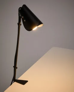Kave Home Bureaulamp Jula Zwart met Klem