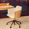 Kave Home Bureaustoel Madai Beige Chenille Essenfineer